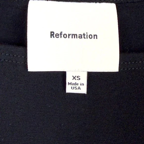 Reformation Wiley Stretch Organic Cotton Blend Fit & Flare Midi Dress Size XS - Picture 15 of 16